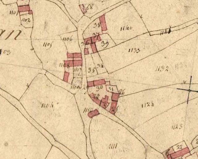 Extrait du cadastre de 1819 (AD 22) ; Extrait du cadastre de 1819 (AD 22)