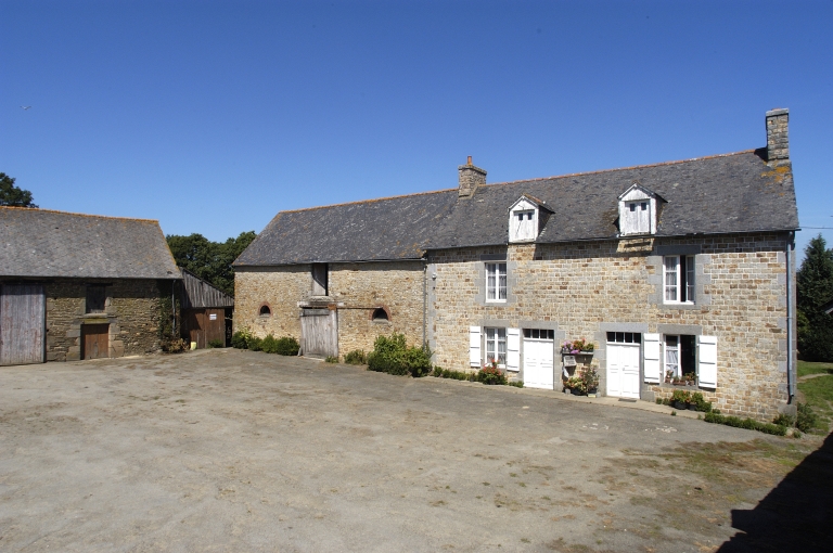 Vue de situation sud-est ; Ferme de la Salle