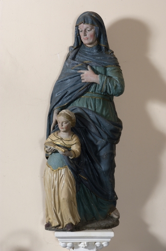 Statue sur culot : Education de la Vierge