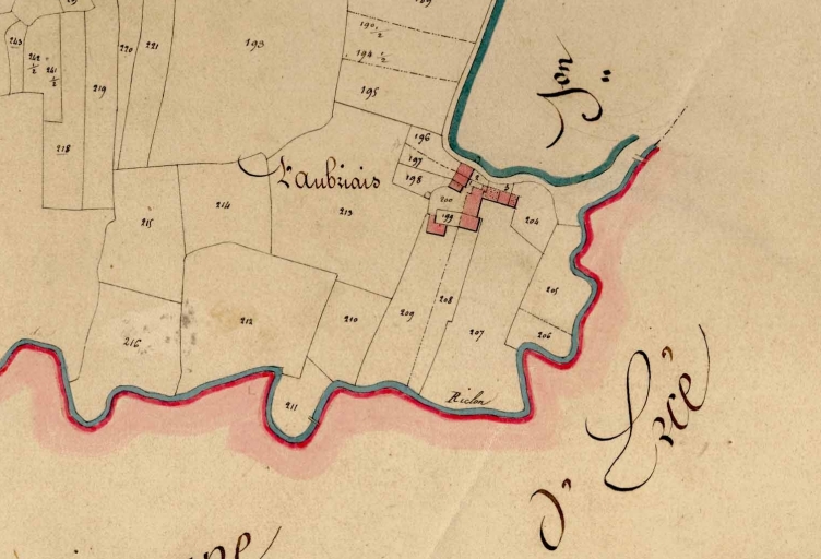 L'écart sur le cadastre de 1828