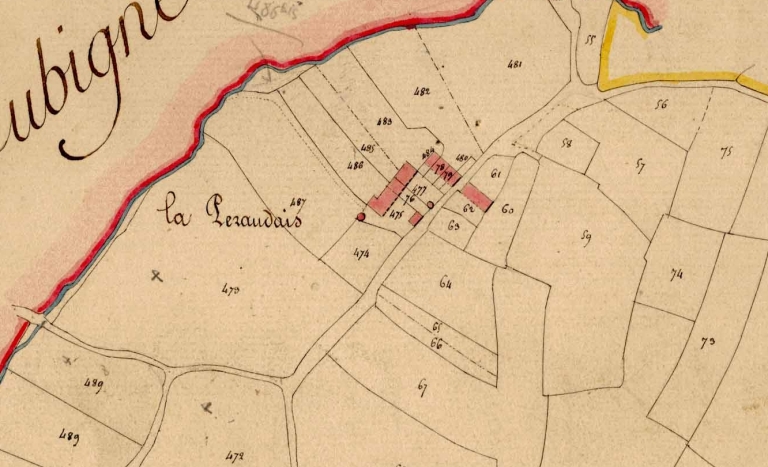 L'écart sur le cadastre de 1828