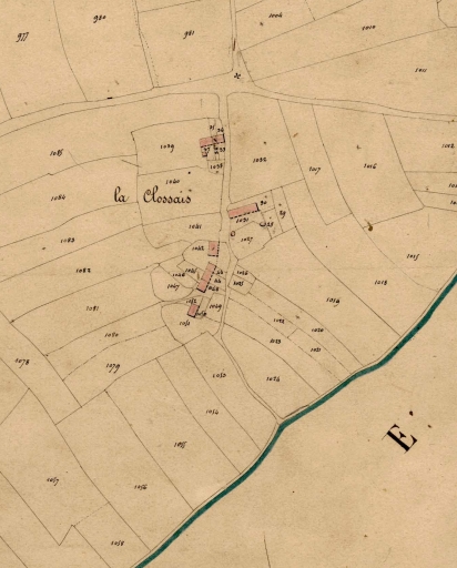 L'écart sur le cadastre de 1828