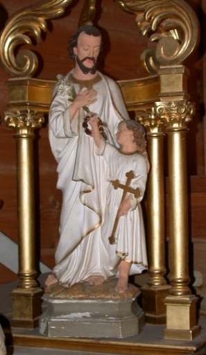 Statue : Saint Joseph et l'Enfant Jésus