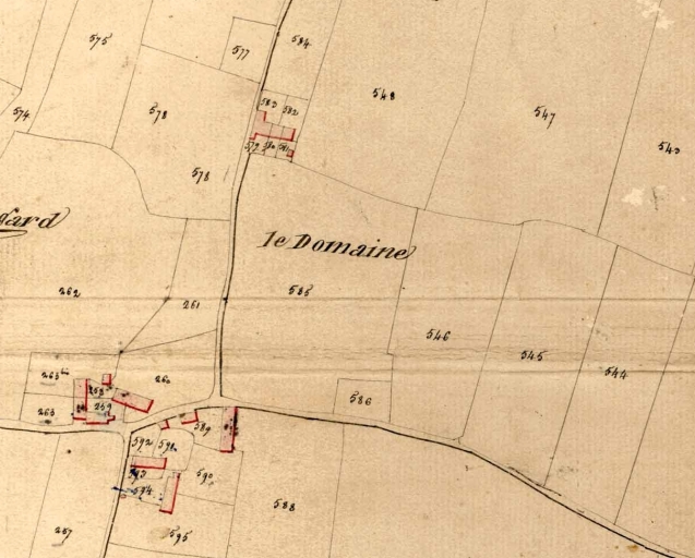 L'écart sur le cadastre de 1828
