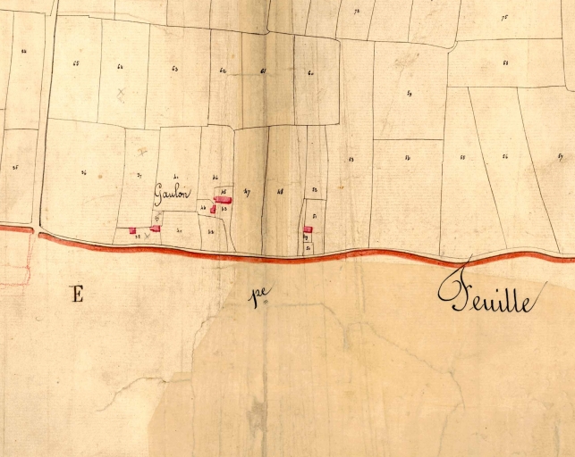 Extrait du cadastre ancien de 1827