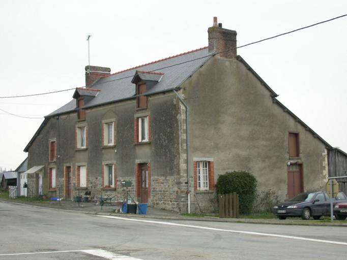 Ancien café en campagne ; Vue générale ; Ancien café à la Fontaine au loup