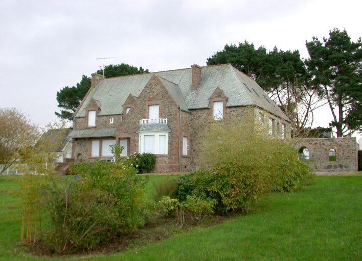 Elévation antérieure ; Perros-Guirec, maison de villégiature dite les Hauts de Trestraou (2ème quart du 20ème siècle)