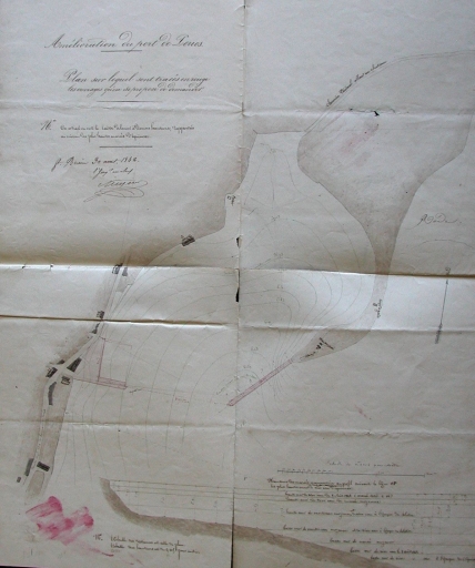 Plan général de la rade du port de Perros-Guirec 1842 (AD 22)