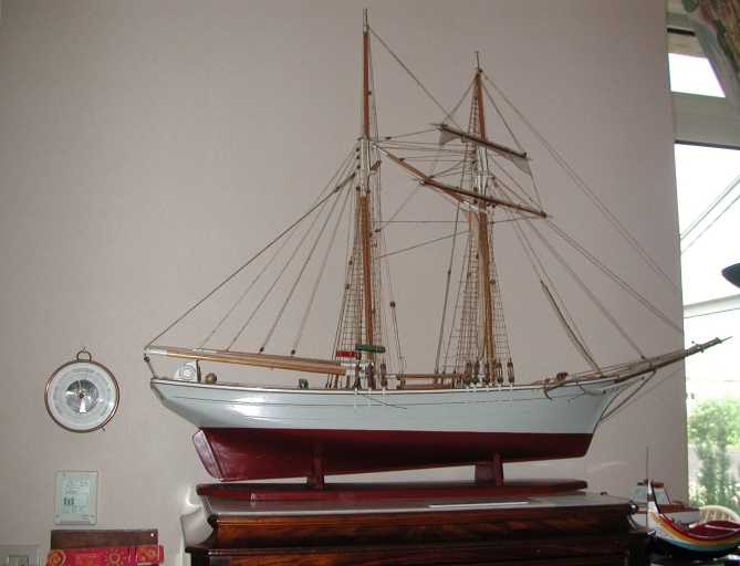 Maquette de goélette de cabotage (Yves-Marie Croajou)