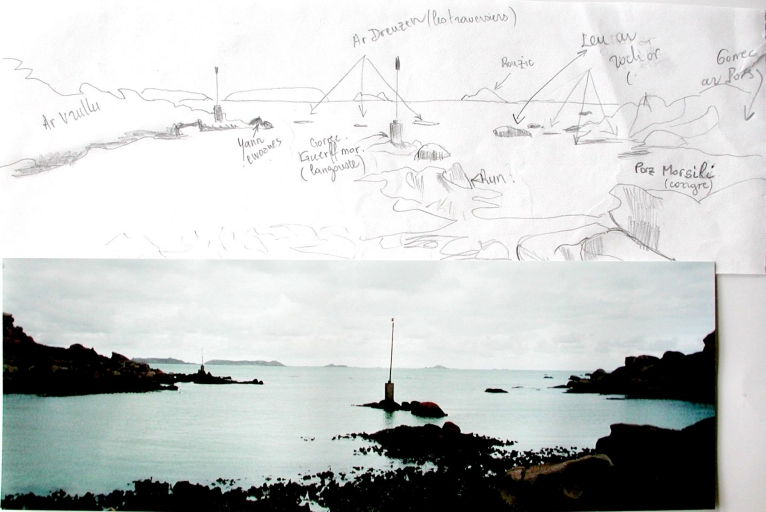 Toponymie maritime du littoral de Ploumanac'h, côte est jusque la pointe de Squewel : l'entrée du chenal de Ploumanac'h 
