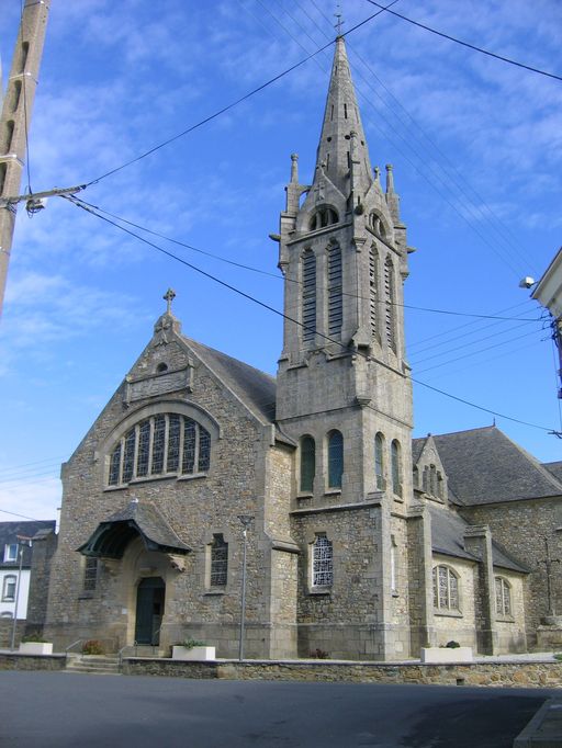 Vue générale de l'église Saint-Rémi, élévation ouest