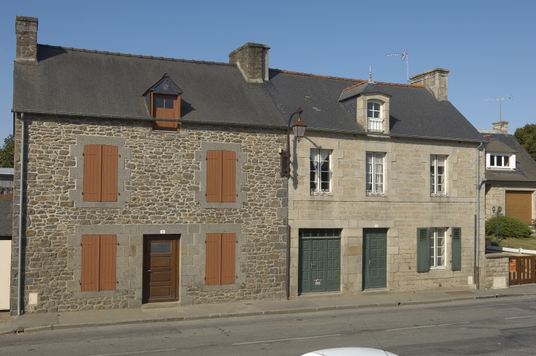 Vue générale est ; Vue générale est ; Maisons de la rue de Saint-Malo