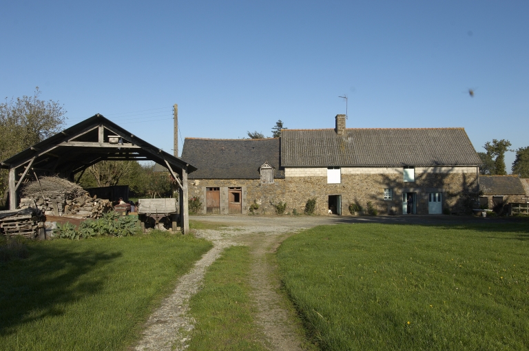 Vue générale sud ; Ferme de Loriette