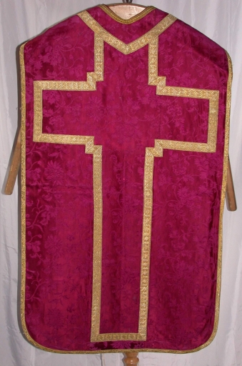 Dos de la chasuble : vue générale
