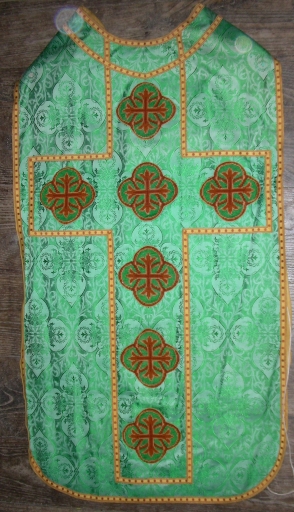 Ornement vert : chasuble