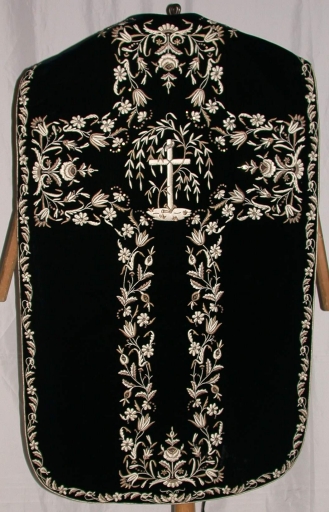 Dos de la chasuble : vue générale