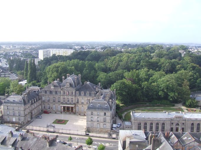 Vue prise du clocher de Saint-Patern ; Vue prise du clocher de Saint-Patern