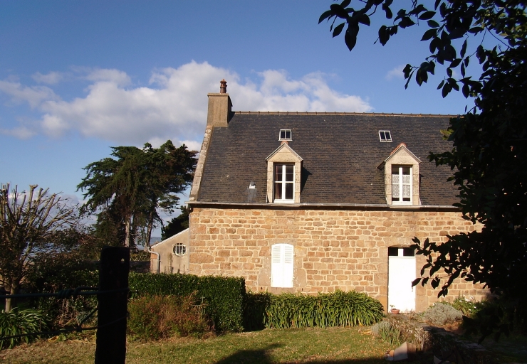 Vue générale ; Ile-de-Bréhat, Roc'h-Losquet. Maison (1753)