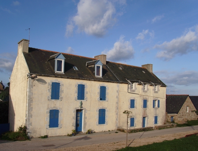 Vue générale ; Ile-de-Bréhat, Crec'h-Briand. Ancienne école (2ème moitié du 19ème siècle et fin du 1er quart du 20ème siècle)