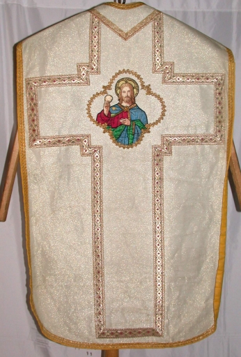 Dos de la chasuble : vue générale