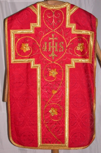 Dos de la chasuble : vue générale