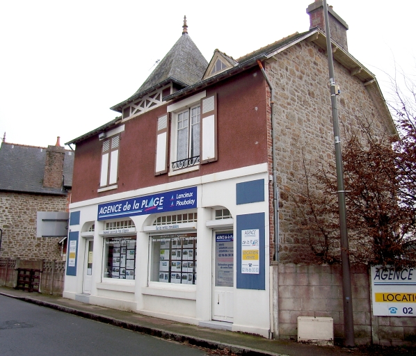 Vue générale ; Lancieux, le bourg. Magasin de commerce (1er quart et 2ème quart du 20ème siècle)