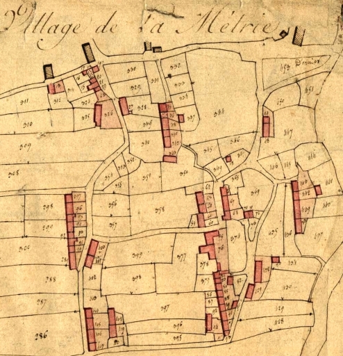 Extrait du cadastre de 1827 (AD 22) ; Extrait du cadastre de 1827 (AD 22) ; Extrait du cadastre de 1827 (AD 22) ; Extrait du cadastre de 1827 (AD 22) ; Extrait du cadastre de 1827 (AD 22)