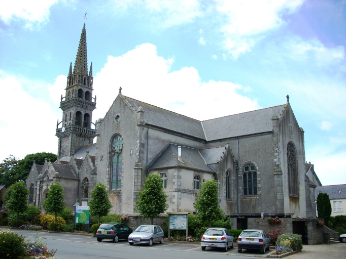 Église : vue générale prise du sud-est (état en 2008)