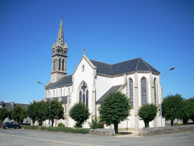 Henvic, église paroissiale Saint-Maudez et Sainte-Juvette : vue générale sud-est