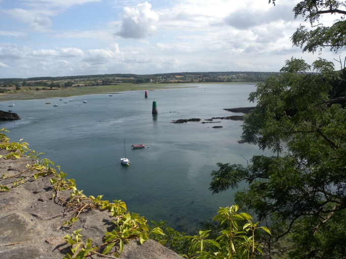 Vue générale du Lédano depuis le pont de Lézardrieux