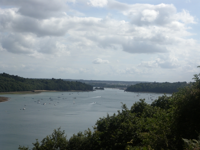 Vue générale des espaces boisés proche des rivages du Trieux