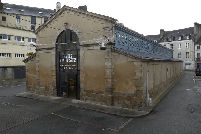 Vue générale. ; Halle de la poissonnerie, vue nord-est