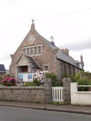 Vue générale ; Paimpol, le temple de protestants (2ème quart du 20ème siècle)