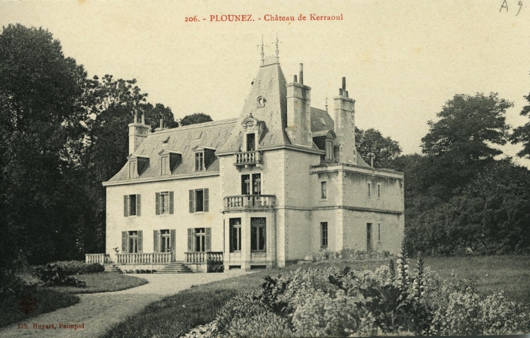 Vue générale, 1er quart du 20ème siècle (AD 22) ; Paimpol, maison de notable dite château de Keraoul (4ème quart du 19ème siècle)