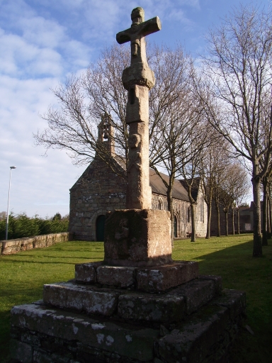 Paimpol, le calvaire et la chapelle Notre-Dame de Kergrist, inscrits respectivement à l'inventaire supplémentaire des monuments historiques le 16 novembre 1964 et 12 mai 1969 ; Vue générale du site ; Paimpol, vue générale du site de la chapelle de Notre-Dame de Kergrist