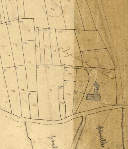 Saint-Hernot en 1830. Extrait du cadastre ancien, section 39, feuille 2 (A. D. Finistère 3P 45)