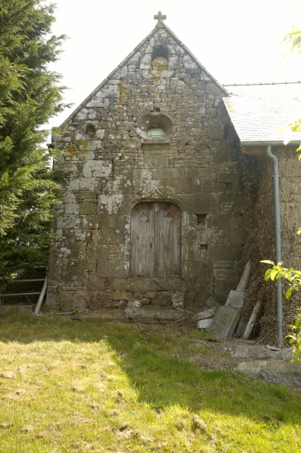 Façade ouest de la chapelle ; Vue générale ouest ; La chapelle de la Bâtardière