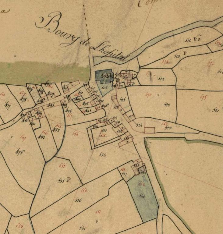 Cadastre, 1826, extrait.