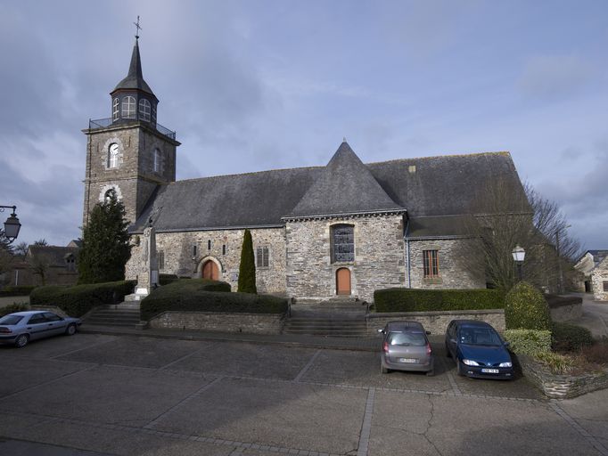 Église : élévation sud (état en 2012)