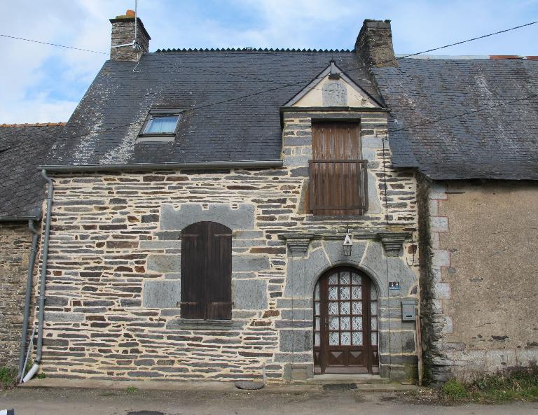 Maison 1 : élévation sud (état en 2013) ; Maison : élévation sud (état en 2013)