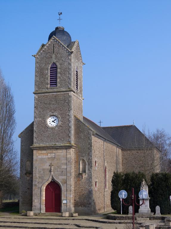 Façade ouest vec clocher porche