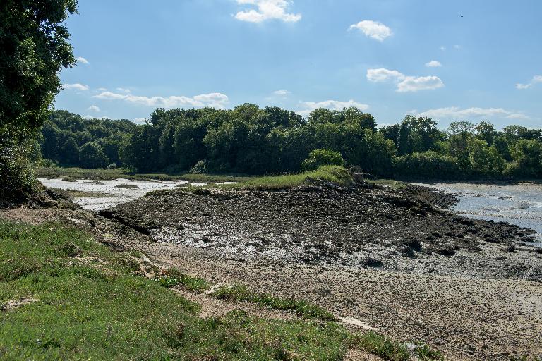 Vue générale nord-est du moulin à marée en 2015