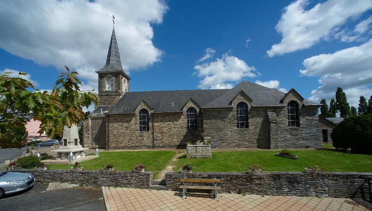 Église : élévation sud (état en 2015)