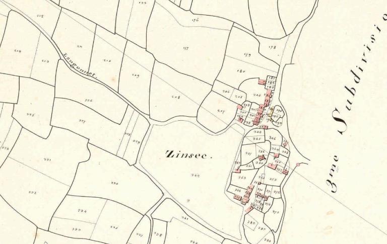 Plan cadastral 1826, section A1 (AD Morbihan, 3P 54)