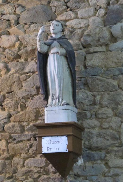 Statue de saint Vincent Ferrier, église Saint-Lunaire