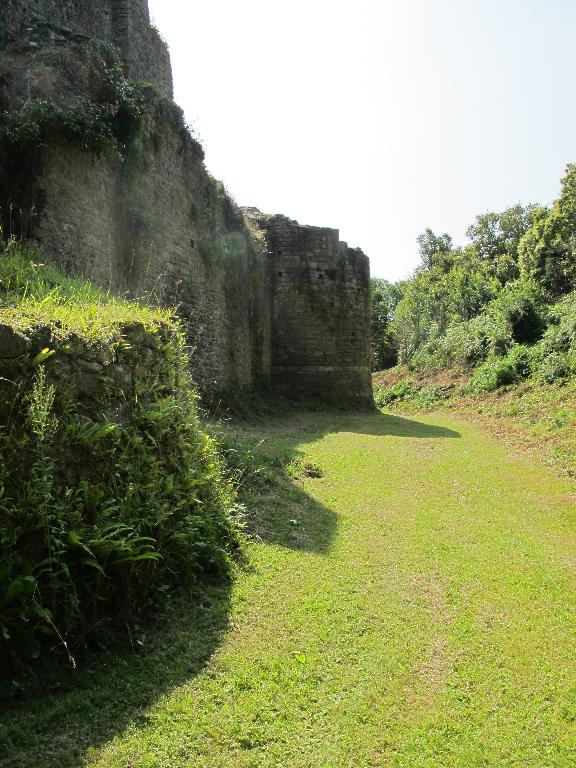 Château de Montafilan, enceinte nord et tours