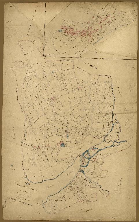 Cadastre de la commune de Daoulas de 1825 (extrait)