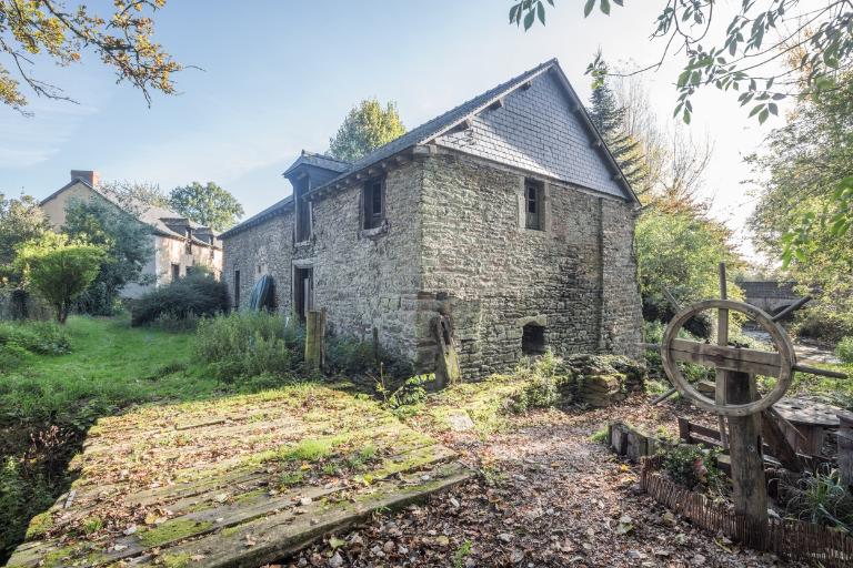 Le moulin du Pont ; Vue générale prise de l'ouest