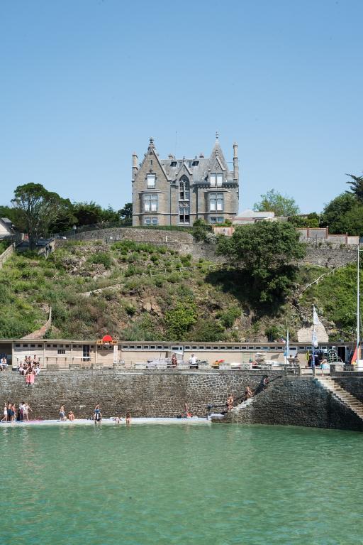 Vue depuis la plage de l'Ecluse