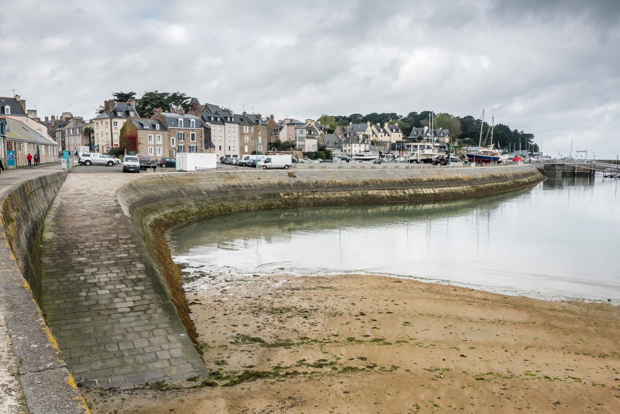 Vue de la cale carrossable vers la plage